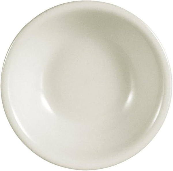CAC China REC-11 Rolled Edge 4-3/4-Inch Stoneware Fruit Bowl, American White, 5-Ounce, Box of 36