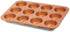 Copper Professional Healthy 12 Cup Cake and Muffins Baking Pan Sheet, Oven and Dishwasher Safe