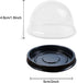 EchoDone Clear Plastic Mini Cupcake Boxes, 50 Pack Muffin Pod Dome Container for Wedding Birthday Gifts