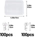 LUNARM 200 PCS Upholstery Tacks | Clear Heads Twist Pins with Storage Box, 0.59 inches for Furniture Decoration