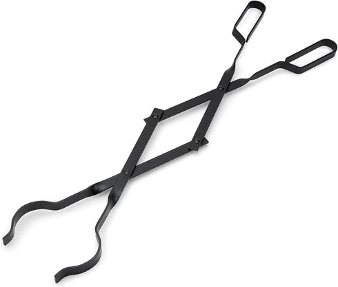 Stanbroil Outdoor Campfire Fireplace Tongs, 26" Long, Black Log Grabber