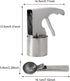 JIANWEI Set, Frozen Sundaes(size:2pcs) Ice Cream Scoop Stainless Steel Ice Cream Ball Making Spoon, Old Time