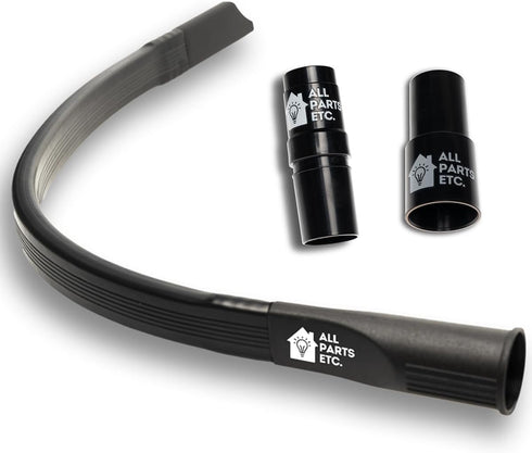 ALL PARTS ETC 1.25" Flexible Vacuum Crevice Tool with 2 Adapters, 24" Long for Cleaning Under Appliances