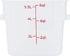 Restaurantware Met Lux 6 Quart Food Storage Container, Translucent with Volume Markers, Lids Sold Separately