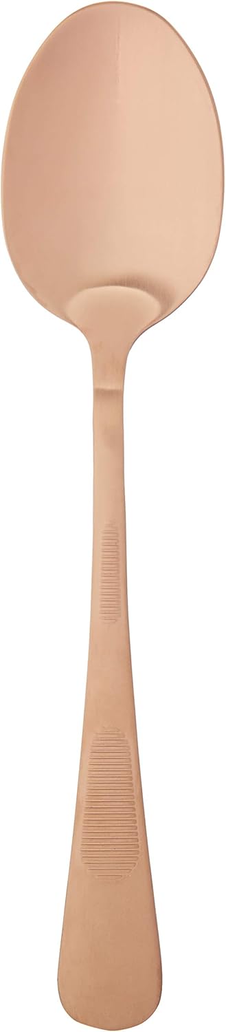 Mercer Culinary 18-8 Stainless Steel Plating Spoon, 7-7/8 Inch, Rose Gold