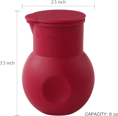 Webake Silicone Chocolate Melting Pot - Microwave Melt and Pour Candy Butter Warmer, Set of 2