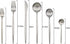 JASHII Luxury Flatware Set, 6-Pieces Elegant 18/10 Stainless Steel Silverware for Home Kitchen, Dishwasher Safe