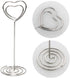 Table Number Card Holders, 25 Pack Heart Shape Picture Holders for Wedding Party, Office, Restaurant