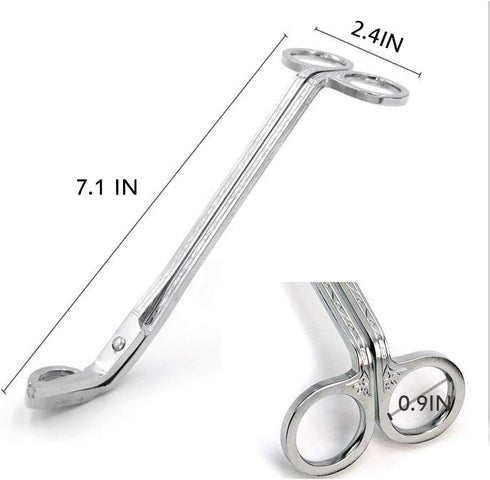 STONCEL Candle Trimmer Wick Catcher, 1PC Stainless Steel, Silver