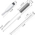 Bottle Cleaning Brush Set, 3pcs Long Handle Silicone Cleaner Brushes + Thermos Lid Cup Brush + Drinking Straw Brush