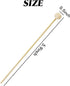 100PCS 6inch Rock Candy Sticks, Wood Swizzle Sticks for Hard Rock Candy, Cake Sticks & Drink Stirrer