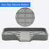 4.7" 3.6") Sponge Holder with Drain Spout, Silicone Sponge Tray for Kitchen Sink, Rubber Soap Dish for Shower Bathroom