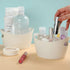 kaileyouxiangongsi 10PCS Mini Plastic Baskets for Office Organization, Home Kitchen Bedroom Decor, White