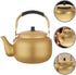 Vintage Aluminum Kettle, Large Induction Teakettle with Handle Design for Water Heating, Metal Tea Kettle