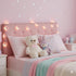 20ct 7 Silver Buffalo Hello Kitty Face with Pink Bow Decorative String Lights, Feet Long, Battery Powered (Batteries