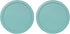 Replacement Lid for Pyrex 5" Storage Plastic Cover, 2 Cup Bowl 7200-PC Turquoise (2-Pack)