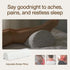 21 8 Coop Home Goods Four Position Adjustable Support Pillow, x Half-Moon Shape with Memory Foam Insert, Wedge Pillow