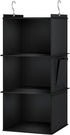 Hanging Closet Organizer, 3-Shelf Storage Shelves for Closet, Black