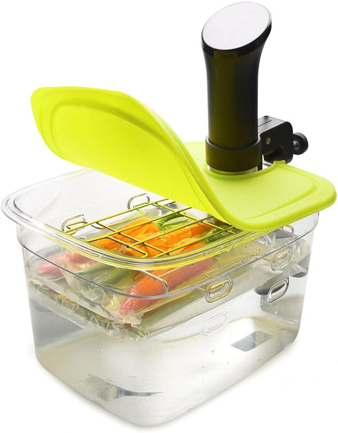 EVERIE 12-Quart Sous Vide Container with Built-in Rack, Collapsible Silicone Lid, Compatible with All Sous Vide Cookers