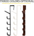 Sadiyamo 5 Layers Over The Door Hook Organizer Rack - Hanger Backpack Handbag Door Hook, Pack of 2 (Brown)