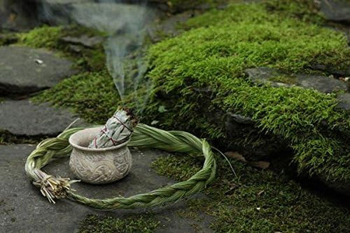 Prabhuji's Gifts California White Sage Smudge Bundles, 3 Mini Bundles, 4"-5", Natural Ingredients