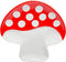 Mushroom Spoon Rest for Stove Top, Cute Ceramic Spoon Holder for Kitchen Counter, Mushroom Kitchen Decor (Red)