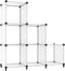 AWTATOS Cube Storage Organizer, 6 Cube Closet Organizers and Storage, DIY Stackable Plastic Clothes Organizer Shelving