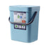 Small Trash Can with Lid, 5L Mini Kitchen Hanging Trash Can for Countertop Compost Bin, Odor Free (Blue)