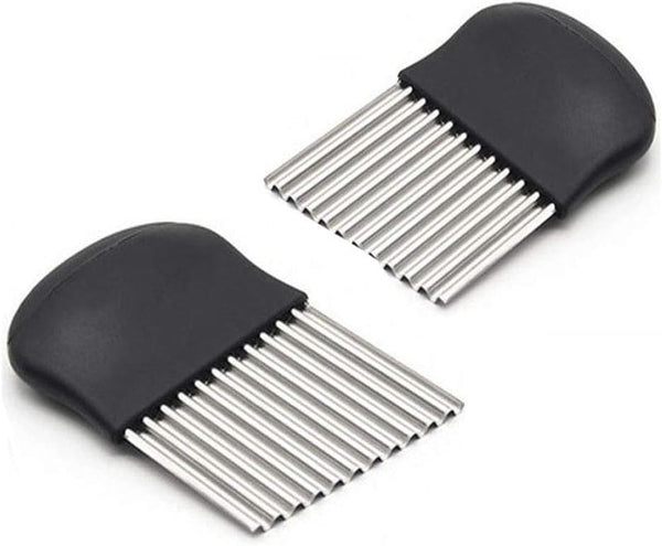 Guardians Crinkle Chopper, French Fries Potato Cutters, Set of 2, Stainless Steel Blade Cutting Tool