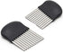 Guardians Crinkle Chopper, French Fries Potato Cutters, Set of 2, Stainless Steel Blade Cutting Tool