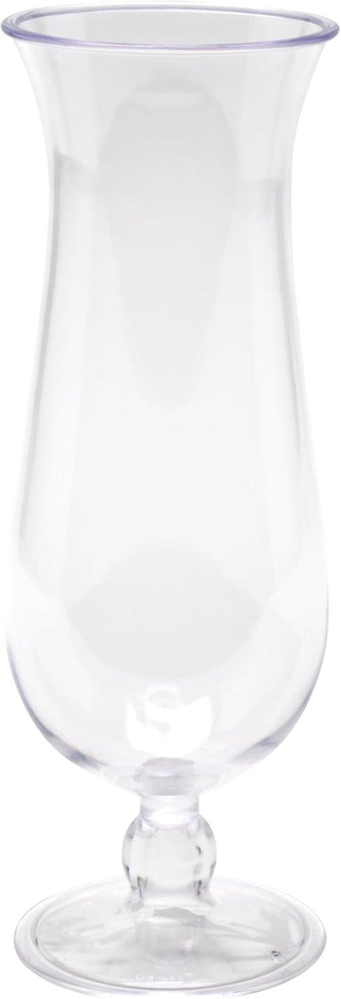 GET HUR-20-CL-EC Cheers - Break-Resistant Plastic Hurricane Glasses, 20 Ounce, 4 Pack, Clear