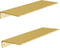 HNVNER Metal Floating Shelves, Set of 2, Brushed Gold Wall Shelves Picture