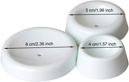 Set of 12 Fondant Forming Cups - Button Shaped Drying Holder for Cake Decorating Tools by EORTA