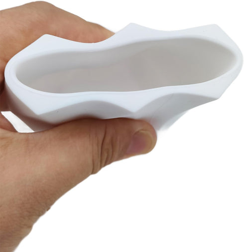 JXQGQ Glasses Holder for Nightstand, Silicone Eyeglass Holder for Desk Anti-scratch Glasses Stand (White)