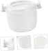 Microwave Rice Cooker and Food Storage Bowl with Lid, Microwave Rice Cooking and Steamer Basket
