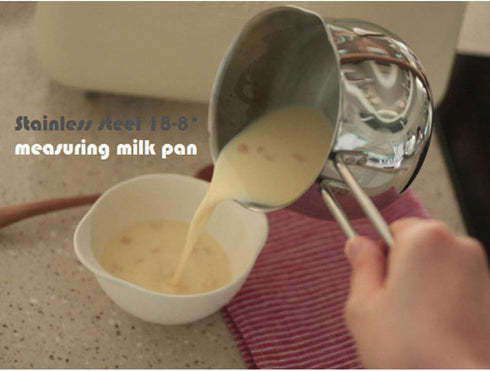 12cm Stainless Steel Milk Pan, Non Stick Soup Pot for Induction and Oven, Dishwasher Safe Cookware
