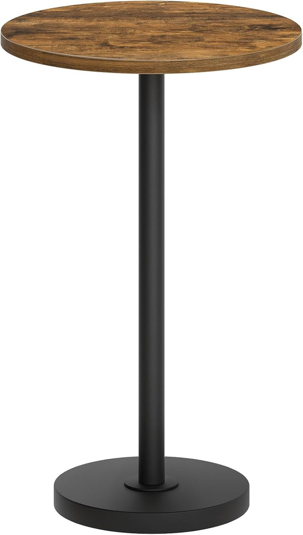YATINEY Round Side End Table for Small Spaces, Pedestal Style Martini Drink