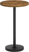 YATINEY Round Side End Table for Small Spaces, Pedestal Style Martini Drink