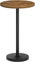 YATINEY Round Side End Table for Small Spaces, Pedestal Style Martini Drink