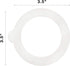 Bormioli Rocco Jar Replacement Gaskets, Set of 6, 3.5’’ Diameter, Food Grade Rubber Sealing Rings