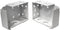 Low Profile Box Mounting Bracket Set for Window Blinds, White