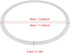 Power Pressure Cooker Silicone Sealing Gasket Ring, Clear Kitchen Tool (Inner Diameter 26cm)
