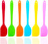 6 Pcs Silicone Spatulas, 8.3 inch Small Rubber Spatula Heat Resistant Non-Stick Baking Mixing Tool