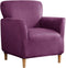 UNBBRRL 1-Piece Armchair Cover, Accent Chair Slipcover Stretch Velvet Non-Slip Mid Century Modern