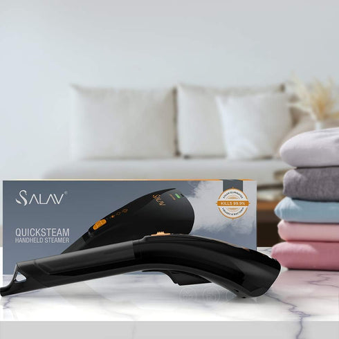 SALAV HS-04/T 1000W Hand Held Garment Steamer - Quick Steam with Dual Settings (Black)
