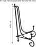 Display Stand, 1 pcs 4" - 12" Iron Easel Classic Holder for Bowl Plate, Photo, Picture Frames, Decorative Plates
