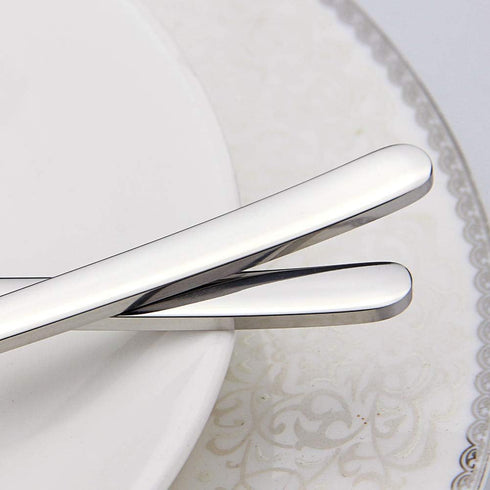 IQCWOOD Sporks Stainless Steel - 8 Pack 18/10 Spork, 7.4 Inches Long Handle Dessert Forks