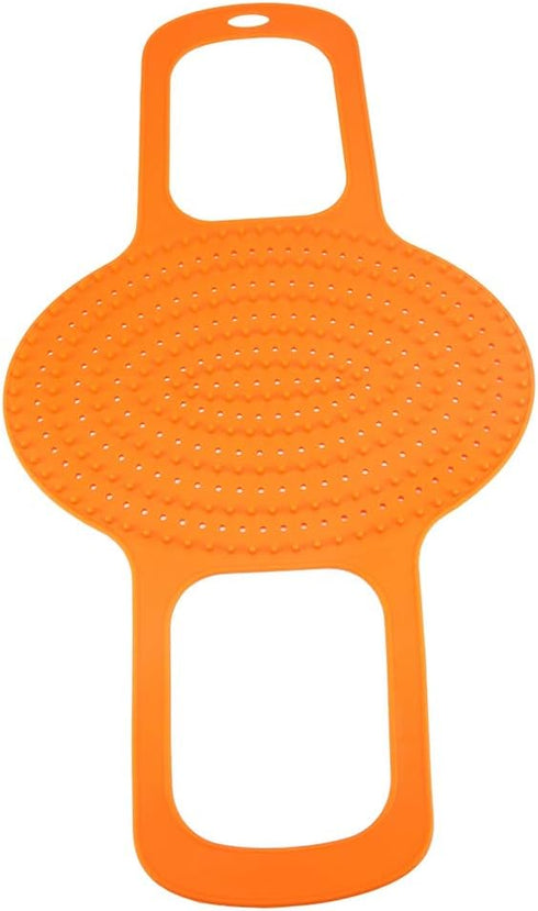 Silicone Turkey Lifter for Roasting Pan, Orange for Turkey and Chicken Barbecue