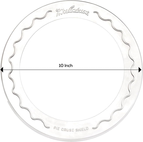 Mrs. Anderson's Baking Pie Crust Protector Shield - Set of 2, Fits 9.5 and 10-Inch Plates