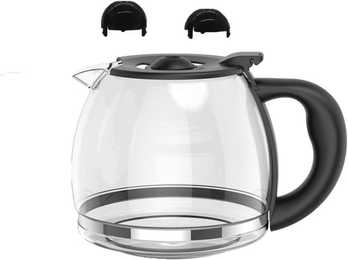 Coffee Machine Replacement 12-CUP Glass Pot, Compatible with Kitchenaid, Cuisinart, Capresso, Gourmia, Krups